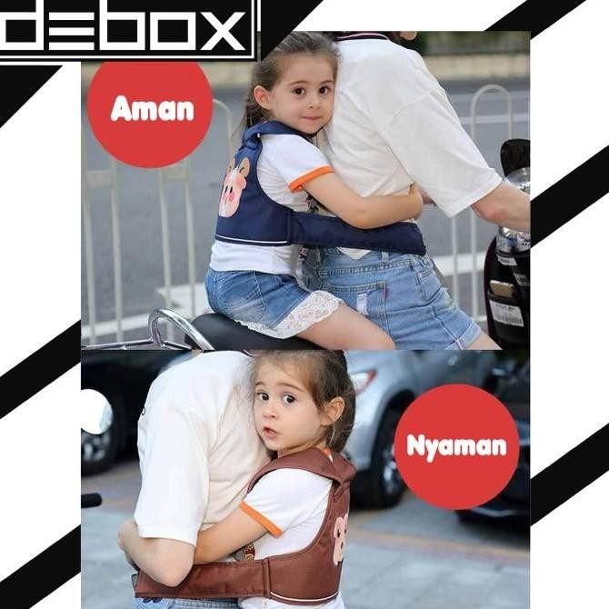 Gendongan Bayi Depan Belakang untuk bonceng motor anak sabuk bonceng