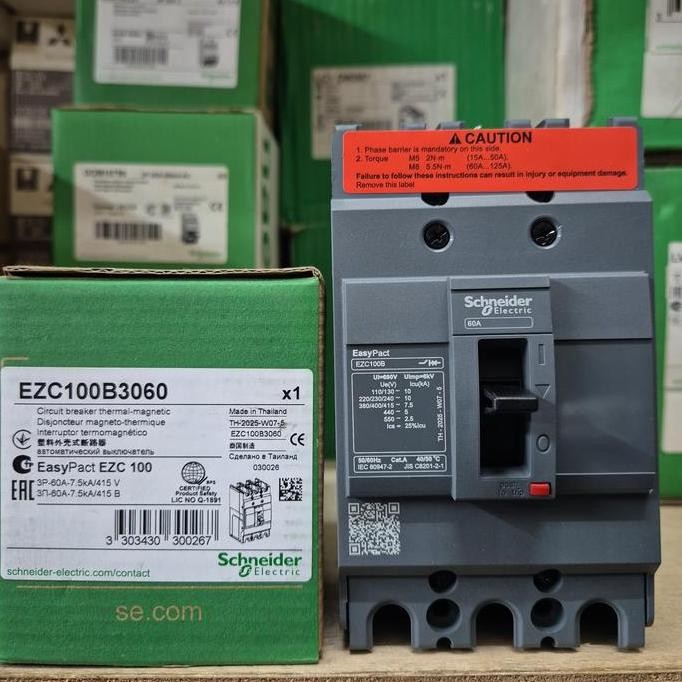 mccb schneider 60A EZC100B3060 original