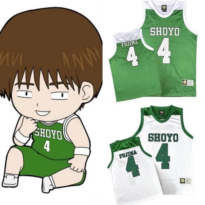 Jersey Baju Basket Slam Dunk Anime Shoyo High School 4 Kenji Fujima