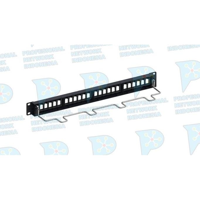 Amp Commscope 1933796-2 Patch Panel 24 Port + Modular Jack Cat6A New Stok