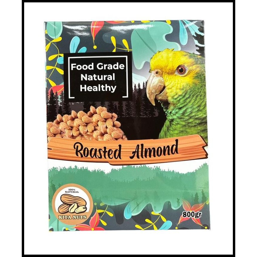 

KACANG ALMOND ROASTED AUSTRALIA UTUH FOOD GRADE KITANUTS 800GR