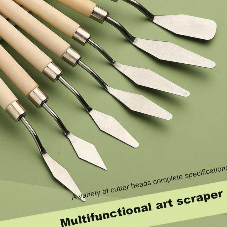 

Gh-6 Jowoart Palet Lukis Cat Akrilik Painting Scraper Knife 7 Pcs - Jw7 Gh-6