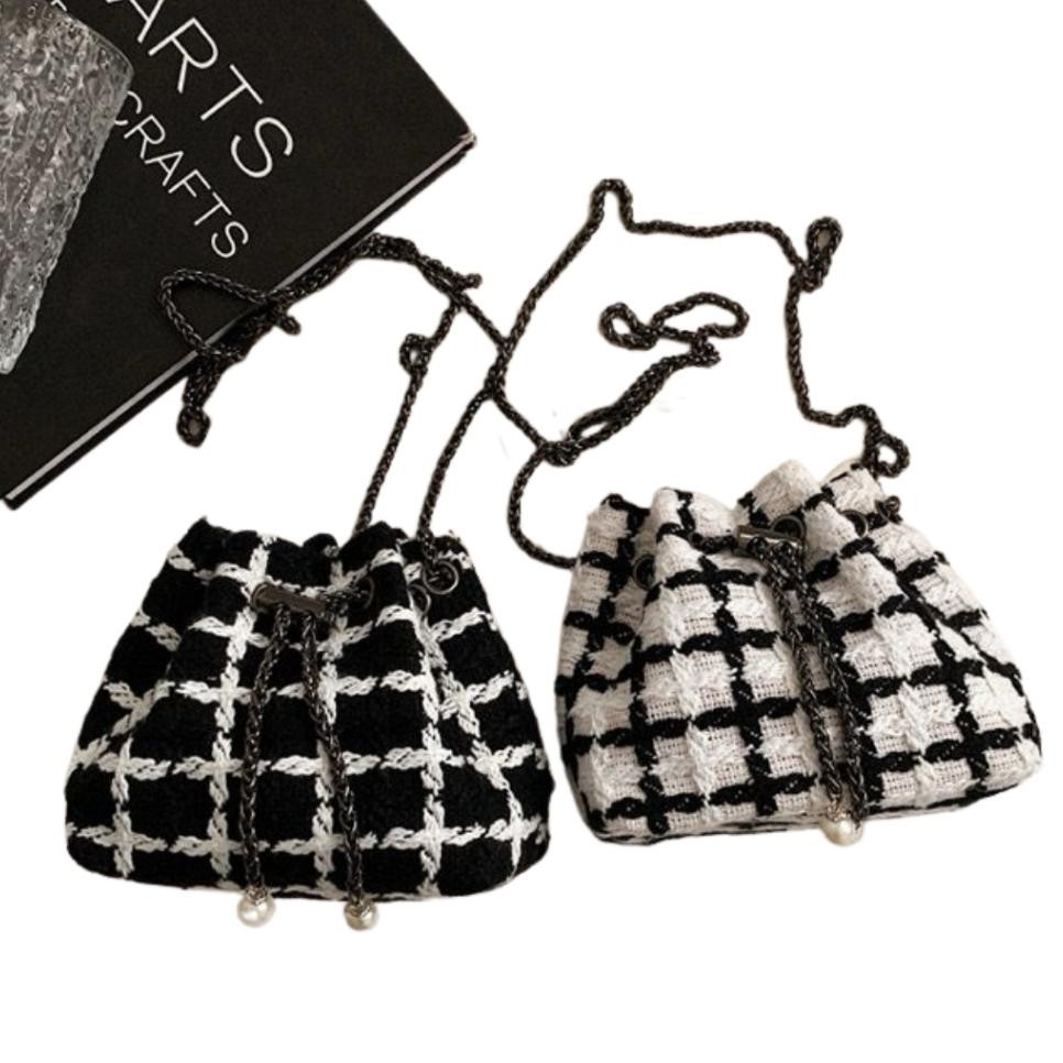 Tas Selempang Wanita Motif Kotak Serut Fashion Beauty I Tas Selempang I Tas Wanita I Tas Serut