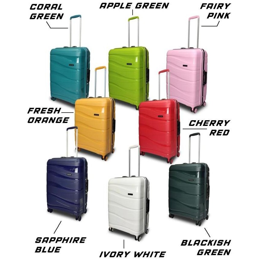 Tersedia Koper Hardcase Polo Milano 24 Inch PP Frame + Free Cover 908 Vintage Style