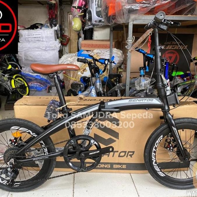 SEPEDA LIPAT FOLDING 20 SENATOR ALLOY MURAH BDG ORIGINAL DAN TERPERCAYA