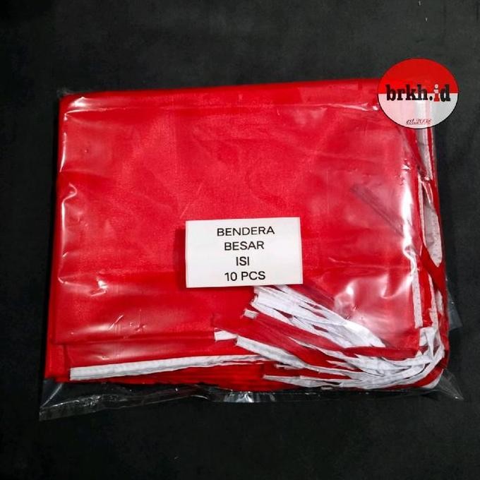 10 Pcs Bendera Indonesia Merah Putih Besar Murah Grosir