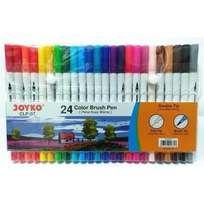 

Promo Joyko Brush Pen Clp-07 Set Isi 24 Warna Kuas Warna Lembut