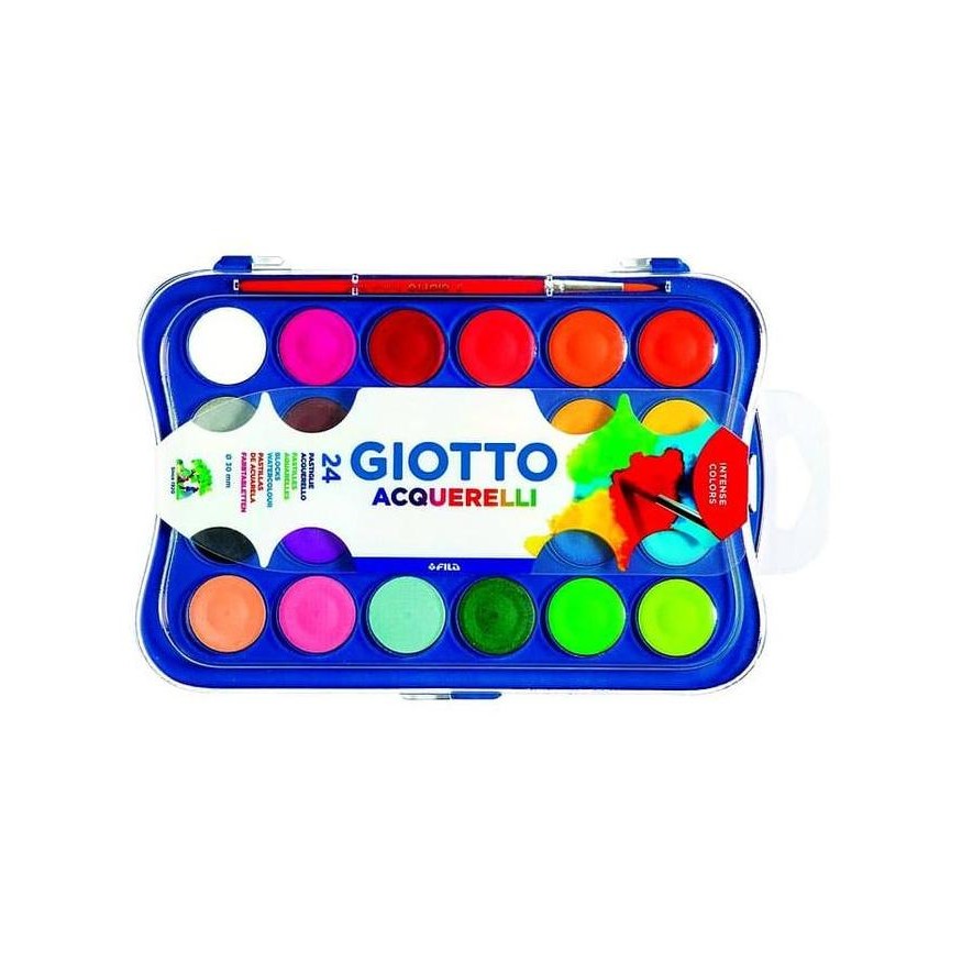 

Promo Giotto Color Block 30Mm Set 24 Warna + Kuas Watercolor New