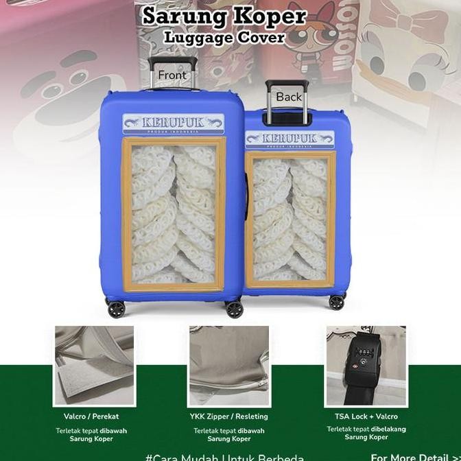 Tersedia Sarung Koper Kaleng KERUPUK KURNIA - Pelindung Koper Elastis Unik dan Lucu