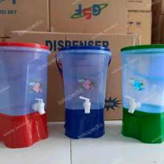 Diskon Tempat Air Minum Kran Plastik /Dispenser Air 9 Liter