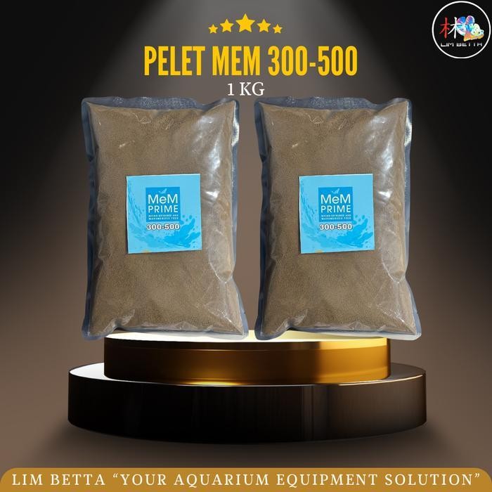 Pelet Mem 300-500 Micron 1 Kg /Pelet Ikan 2/3