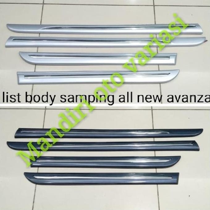 list body samping/side body molding mobil all new avanza xenia warna