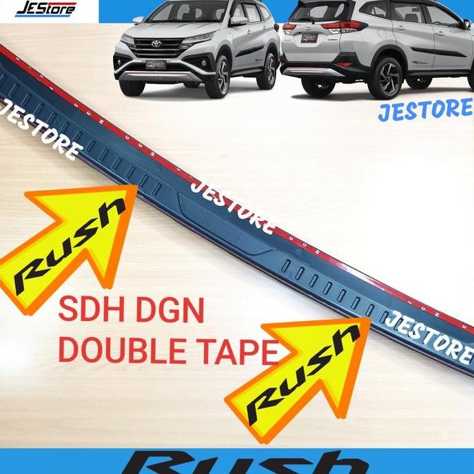 NEW RUSH / TERIOS BACK BUMPER TRIM LIST COVER MATTE BLK BUMPER PLATE