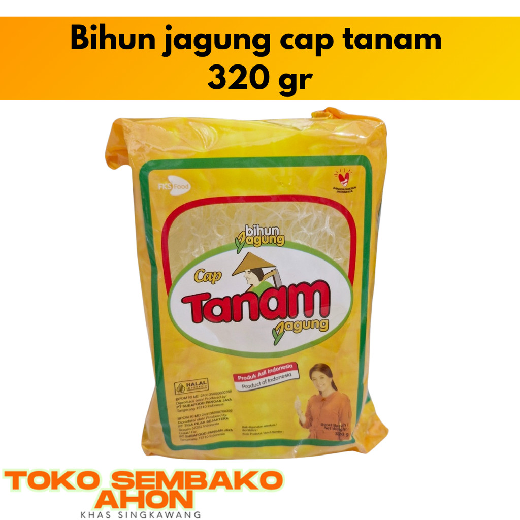 

Bihun jagung cap tanam 320 gr / Bihun Jagung Tanam / Bihun Jagung Kuning / Bihun Jagung 320g / Bihun Sehat Bebas Gluten