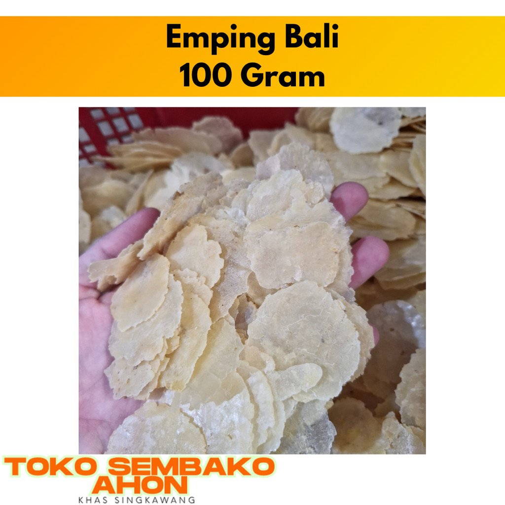 

100 gram Emping Kecil Bali / EMPING TIPIS / Emping Bali Tipis Renyah / Emping Kecil 100gr / Kerupuk Emping Asli Bali Tipis