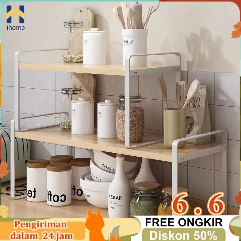 Rak Meja Stationery Desktop Storage Rak Buku Desktop Rak Dapur Desktop Rak Serbaguna Desktop