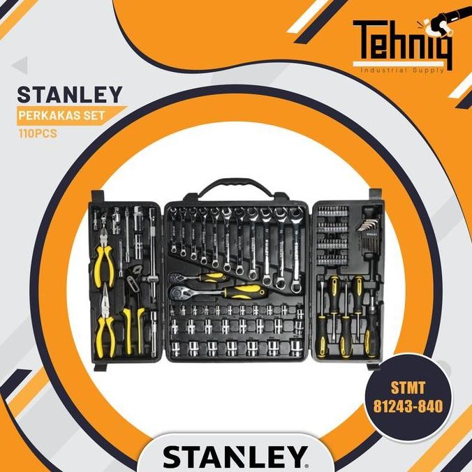 Stanley Alat Perkakas Set 110Pcs Stmt81243-840 / Hand Tools Multi Set Stanley