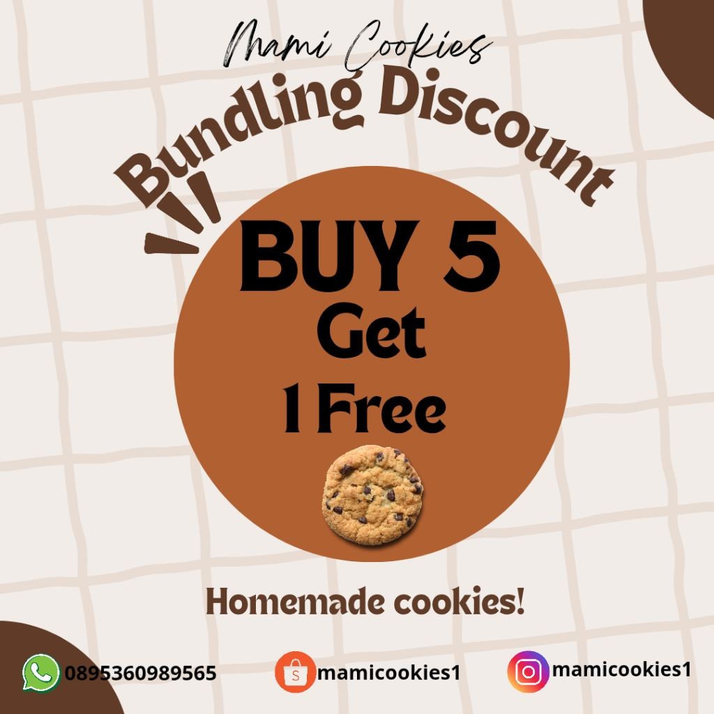

Package Happy Mami Cookies BUY 5 Get 1 Free