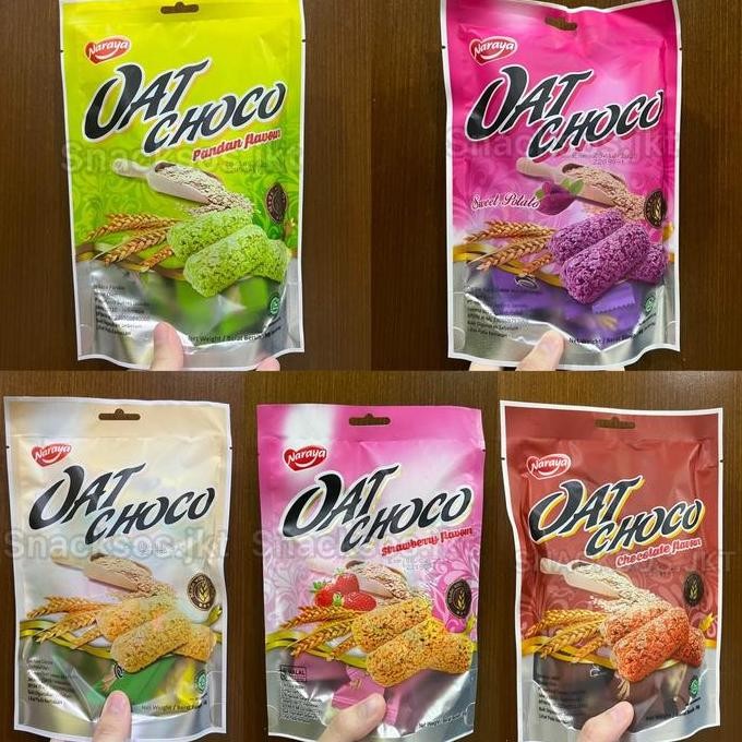 

[90GR] NARAYA OAT CHOCO ORIGINAL STRAWBERY / CHOCOLATE / PANDAN / SWEET POTATO