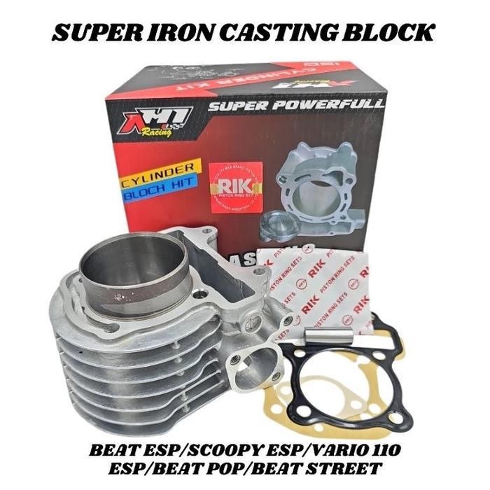 Blok Block Seher Bore Up Ah1 Racing Beat Scoopy Vario 110 Esp Beat Pop Beat Street Kode K44 53 Mm 53