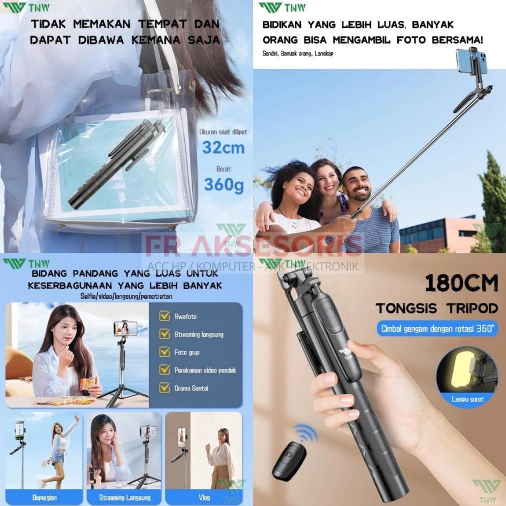 Ready_Stock_Cod Tongsis Bluetooth Mixio Tongsis Panjang 160Cm / 80Cm Tripod 3In1 Bt Sa