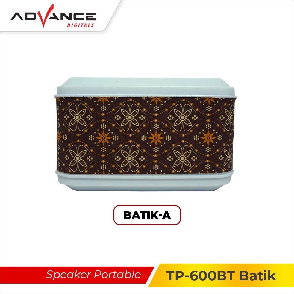 [Kecil Speaker Portable Bluetooth Varian Batik Advance Tp-600 Bt Gv23