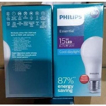 Bohlam Led Bulb Philips Essential Lampu Led Essential Philips 15W