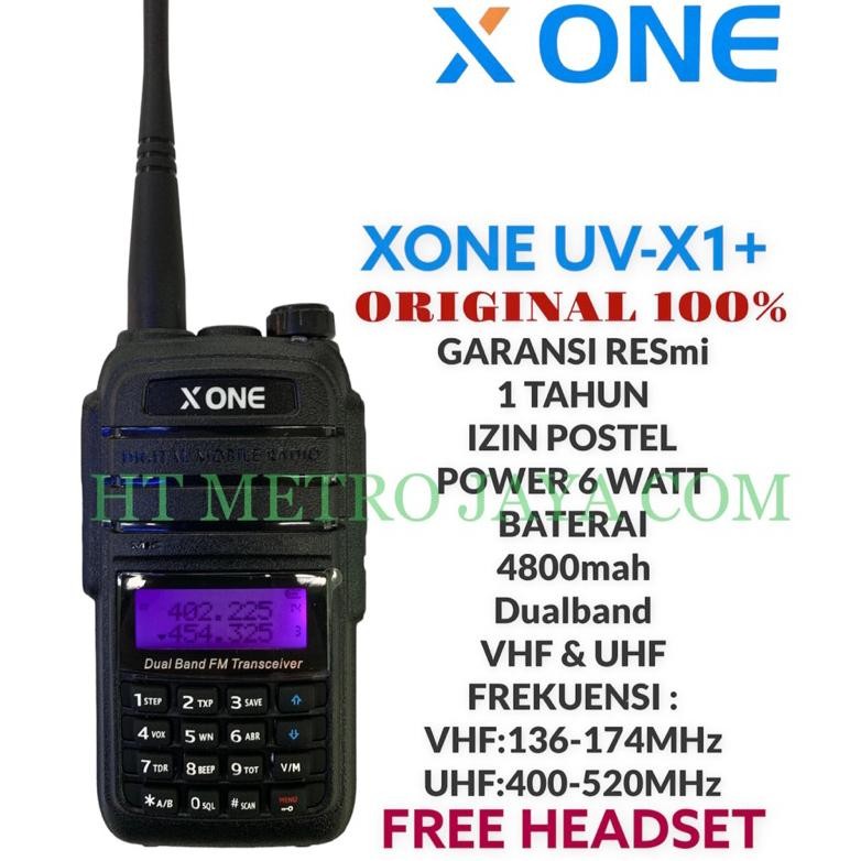 NEW HT XONE UV X1 PLUS DUALBAND VHF DAN UHF [terbaik][terlaris]