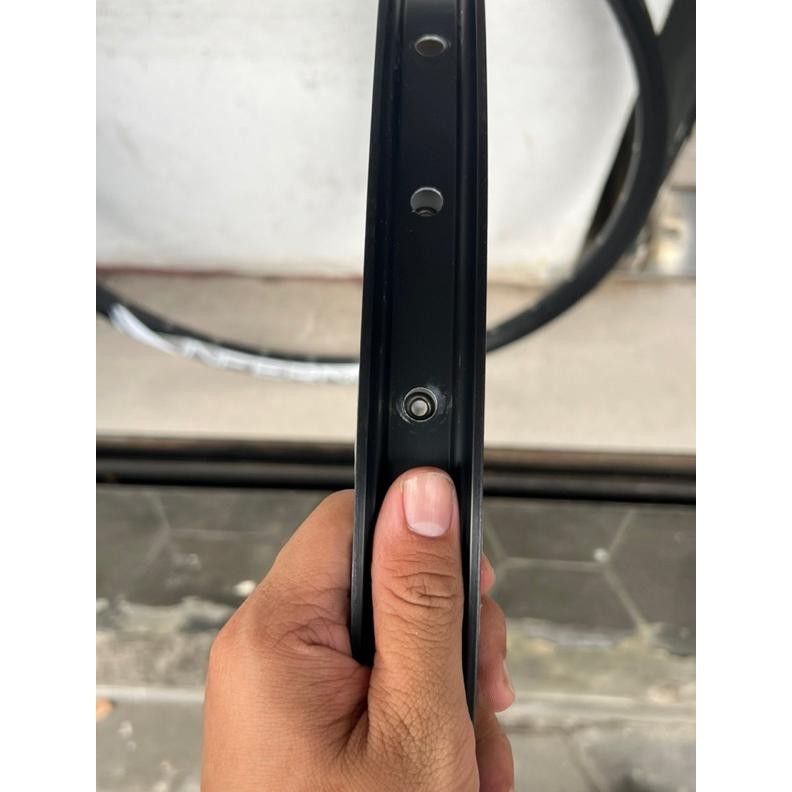 Part Sepeda Velg Inferno 32 Sun Ringle Rims 27.5 Lubang 32 Hole Tapak Lebar 32H Hitam Black Double W