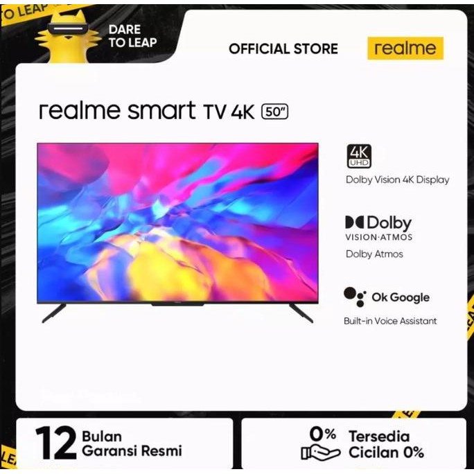 TERLARIS - realme Smart TV 4K 126cm (50") [Dolby Vision 4K Display I Dolby Atmos]