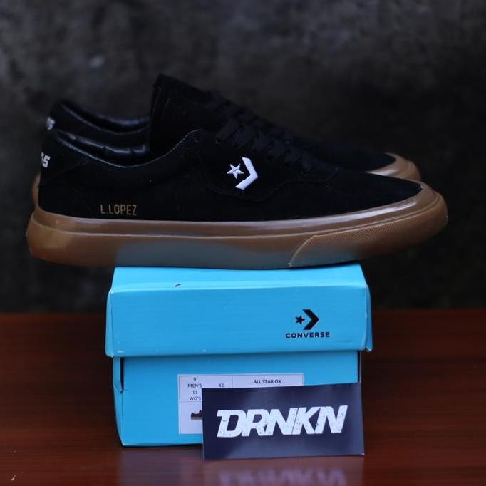 Sepatu Converse Cons X Louie Lopez Black Gum - Premium Import (Best Quality)