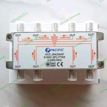 TERBARU - Splitter Spliter 8 way Pacific Satellite
