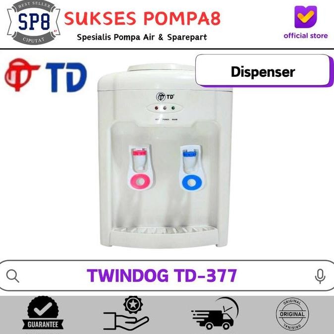 Diskon Dispenser Twindog Td-377 (Hot & Normal) / Td377
