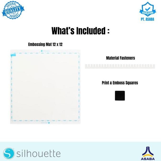 

Promo Silhouette Embossing Mat Ukuran 12 x 12 Alas Potong Emboss 30 cm Kompatibel Curio 2 Cameo 5 Plus Material Fasteners Print Emboss Squares COD
