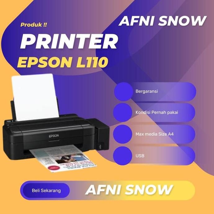 Unit Printer Epson L110 Printer Epson L110 Second Berkualitas New Stok