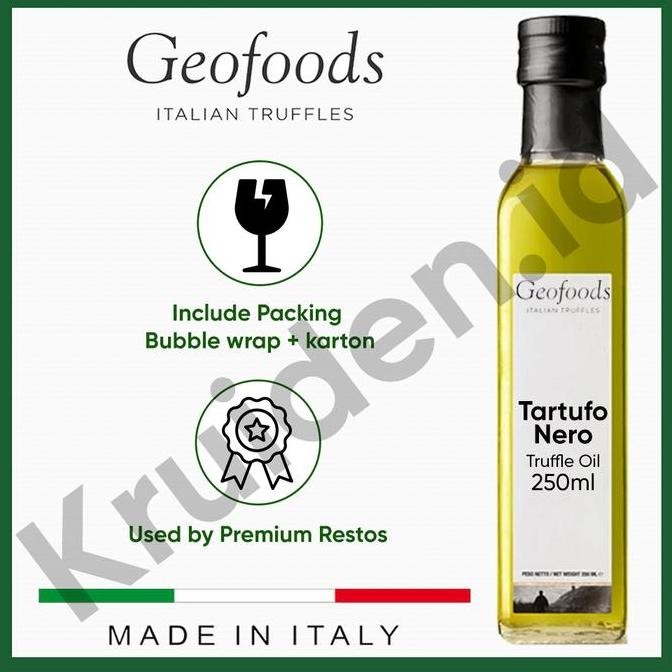 

Premium Black Truffle Oil Geofoods Imported Italy Tartufo Nero Kualitas Terbaik Harga Termurah