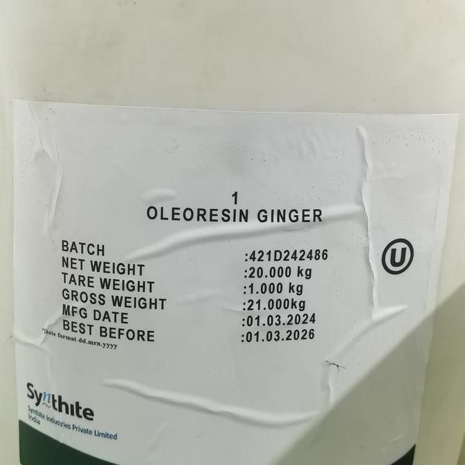 

OLEORESIN GINGER / EKSTRAK JAHE FOOD GRADE - 20KG LS