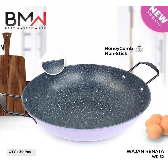 Sale Wajan Renata - Kuali Marbel Anti Lengket - Penggorengan Serbaguna