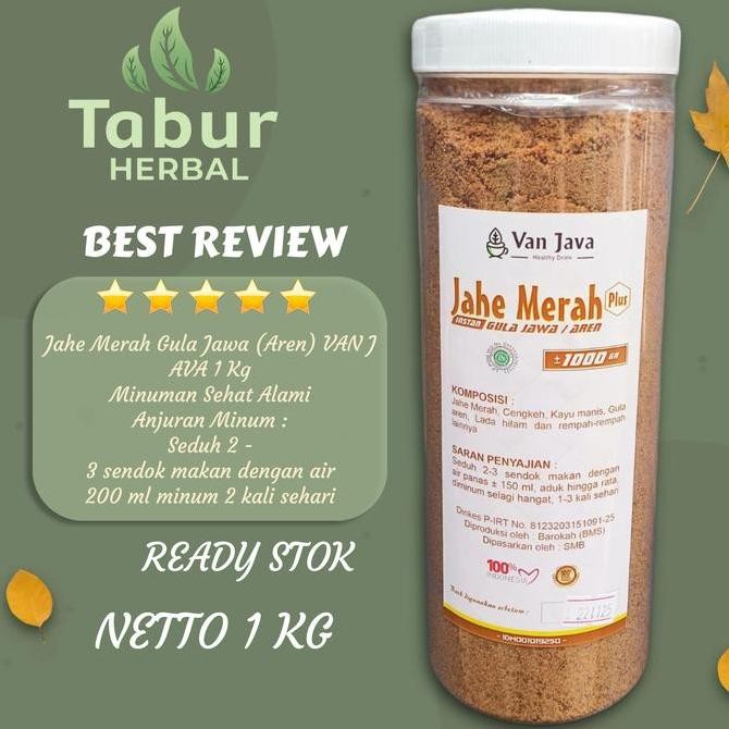 

Jahe Merah Instan Bubuk VAN JAVA ( Gula Aren )1 Kg Minuman Tradisional LS