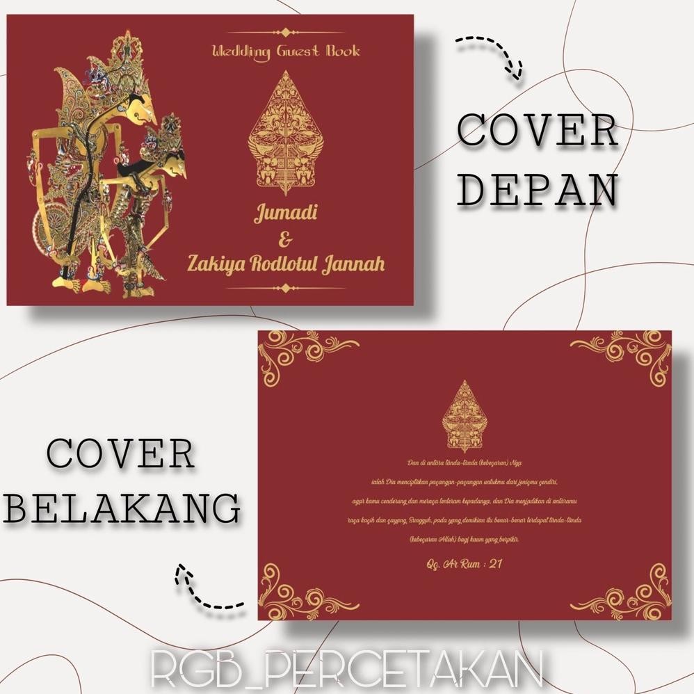 

Buku tamu pernikahan custom nama / Guest book wedding DiM