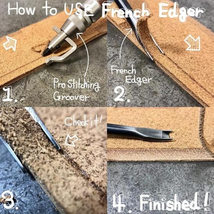 Oka Factory - French Edger Skiving Thinning - Leather Tools