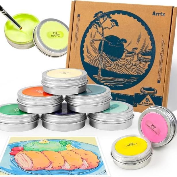 

arrtx premium gouache 9 x 30 ml set B DiM