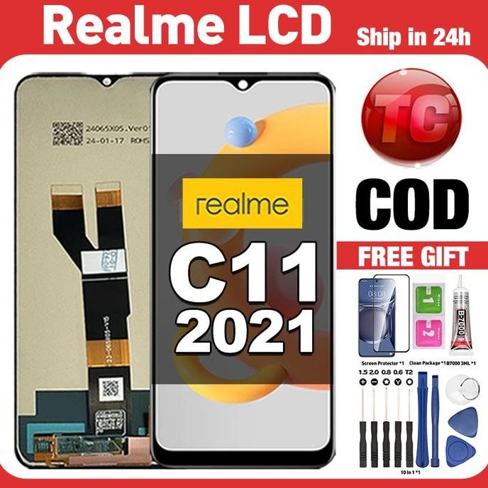 NEW Original Lcd Realme C11 2021 fullset ori asli Layar hp touchscreen Sentuh Versi Tinggi COD