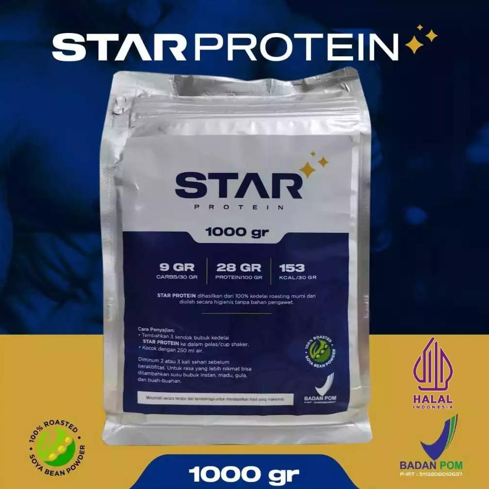 STAR PROTEIN WHEY PROTEIN BUBUK KEDELAI MURNI - 1KG DiM