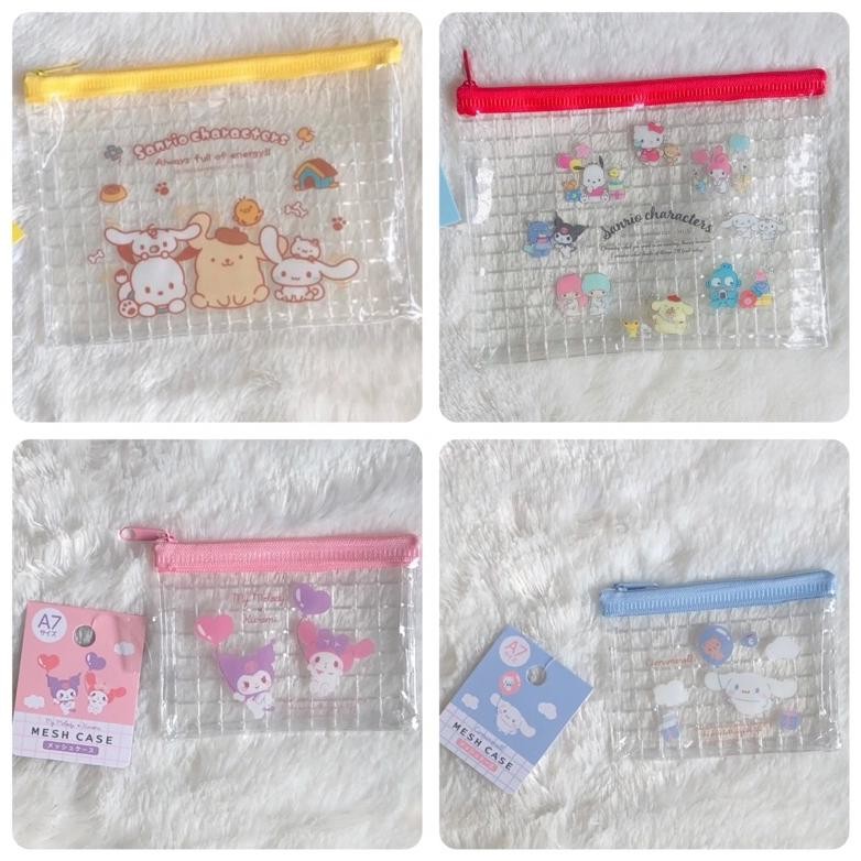 

pouch mesh case serba guna Sanrio Characters original Japan size B6 20x15cm DiM