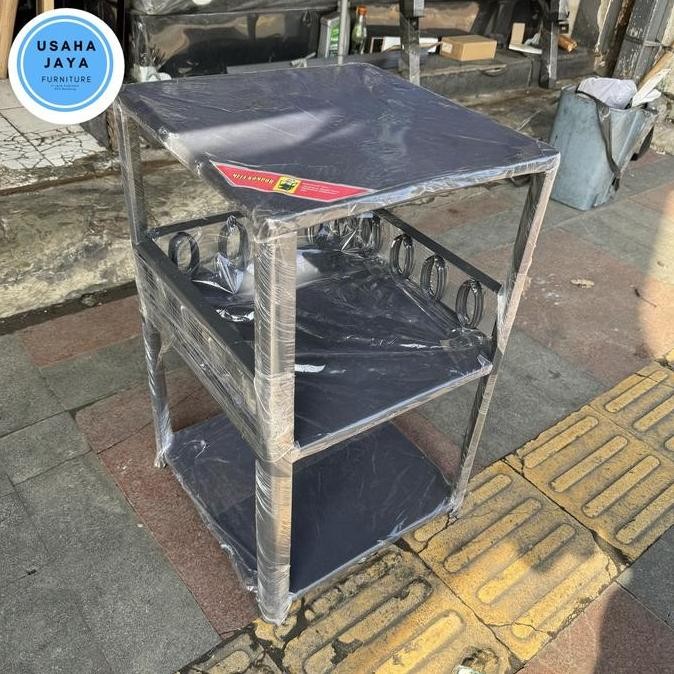 TERLARIS - meja kompor full besi 1 tungku