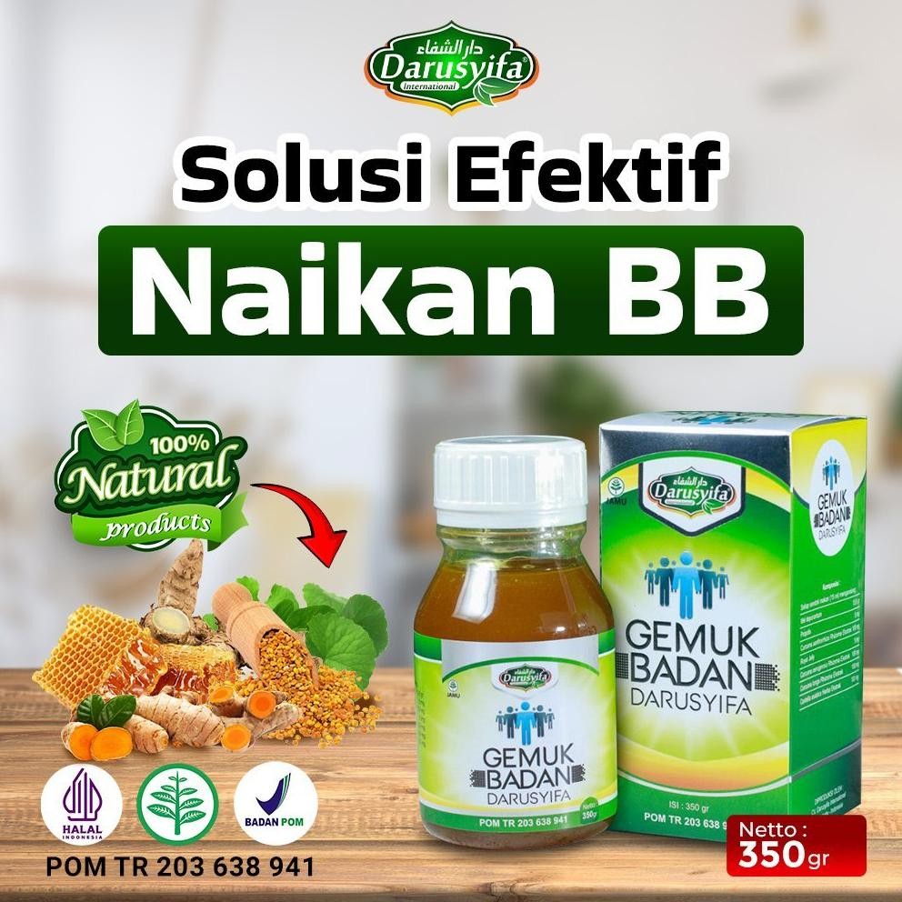 Penggemuk Badan Darusyifa - Madu Gemuk Badan Ampuh Penggemuk Badan Bpom DiM