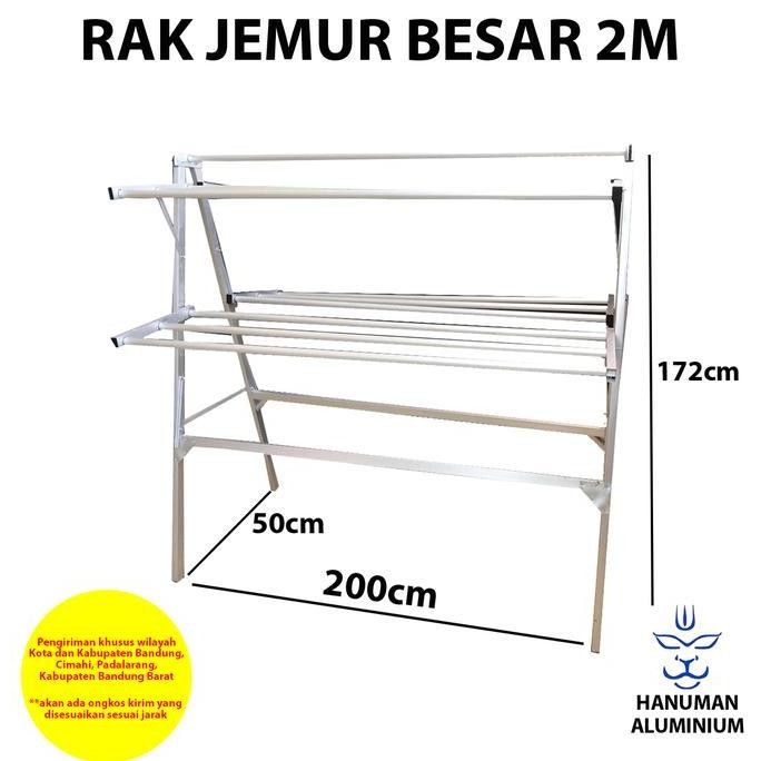 Jemuran Baju Besar 2m | Rak Jemur Baju Besar 2m