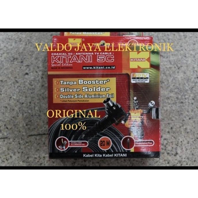 TERLARIS - KITANI Kabel Antena Kitani 20 M Kabel TV Kitani 20 Meter ORIGINAL