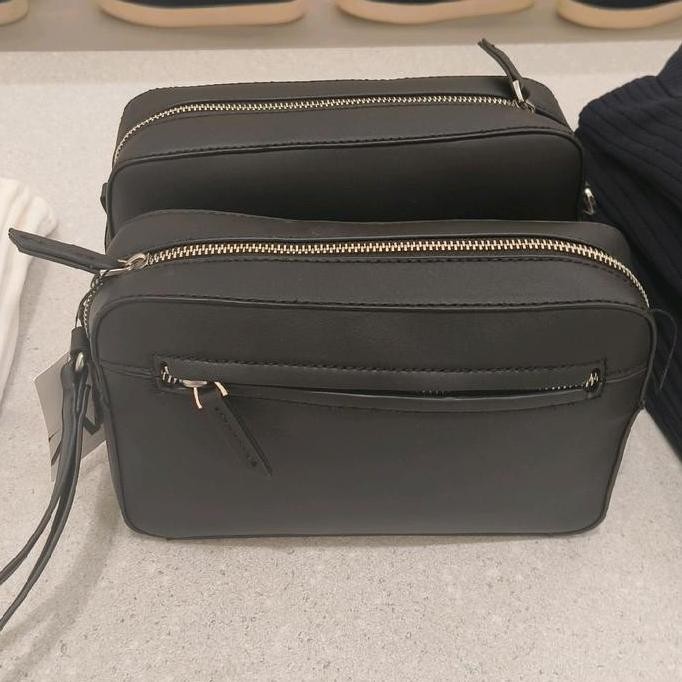 Pouch Zara Clutch Bag Pria Hitam Original